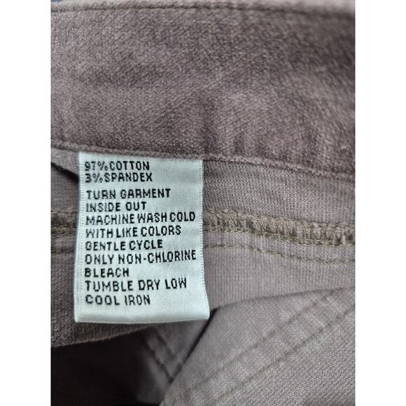 Talbots Stretch Plush Corduroy Pants Pastel Plum  Fancy Pockets Sz 16 NWOT - Picture 5 of 8
